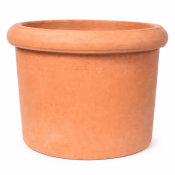 cylindrischer Pflanztopf aus original Impruneta-Ton